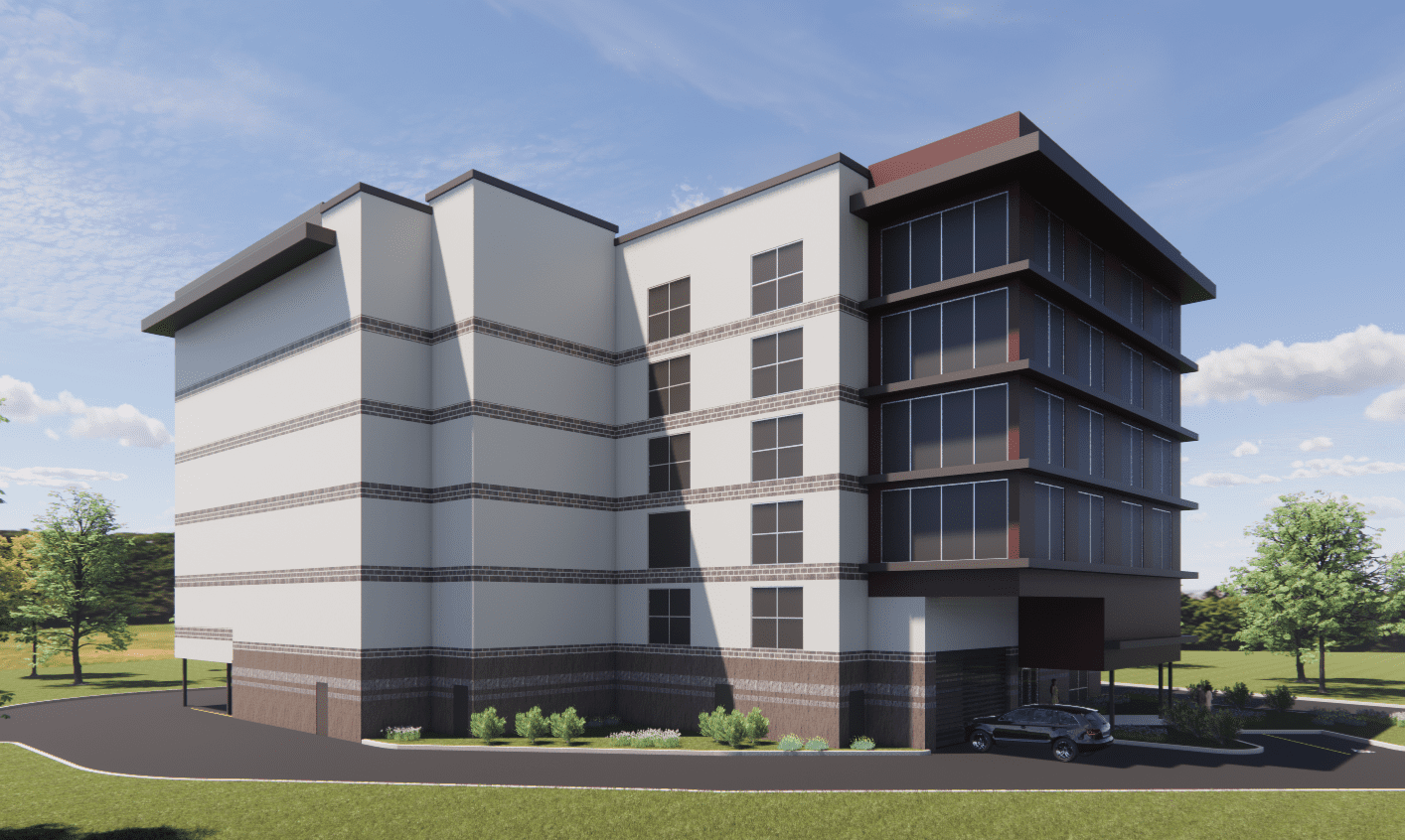 Rendering of Annapolis Self Storage building exterior