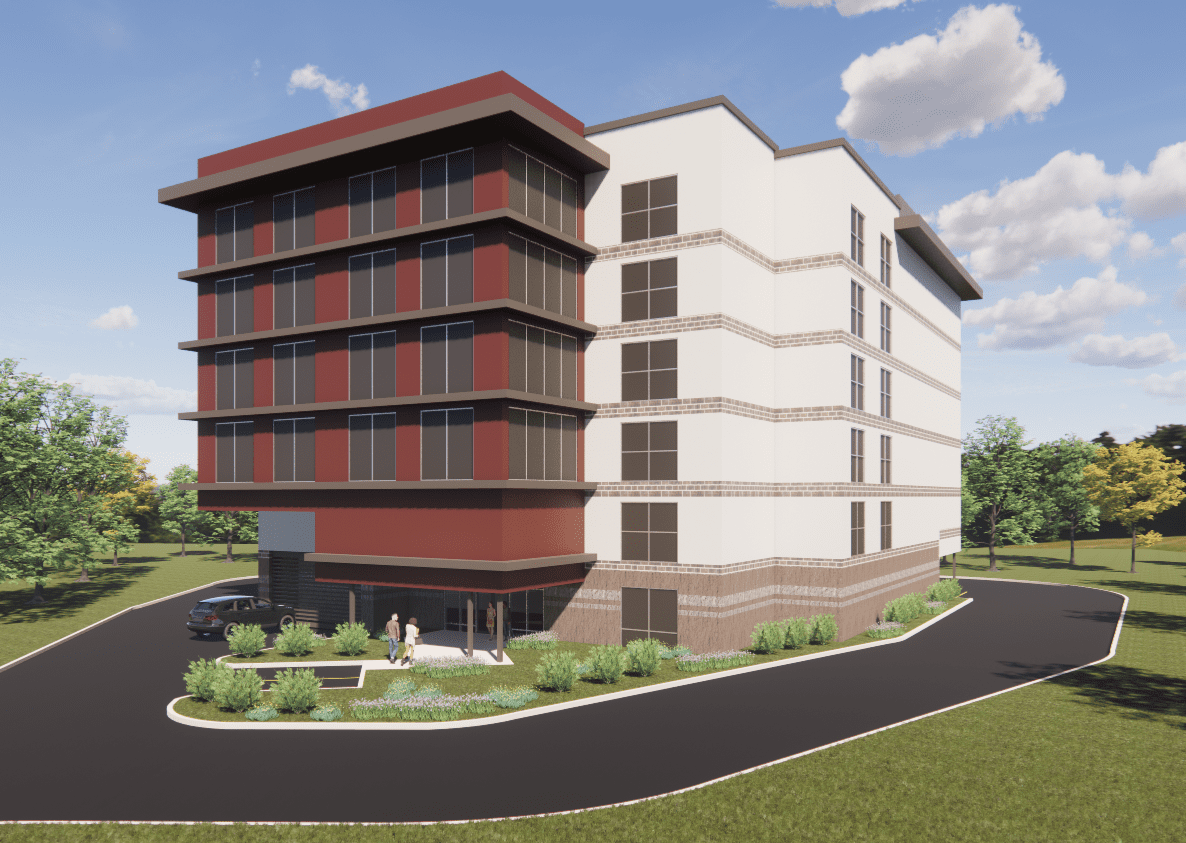 Rendering of Annapolis Self Storage building exterior