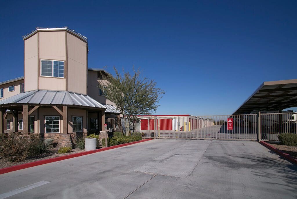 Hunt Highway Storage photo of the gated entrance to the storage units