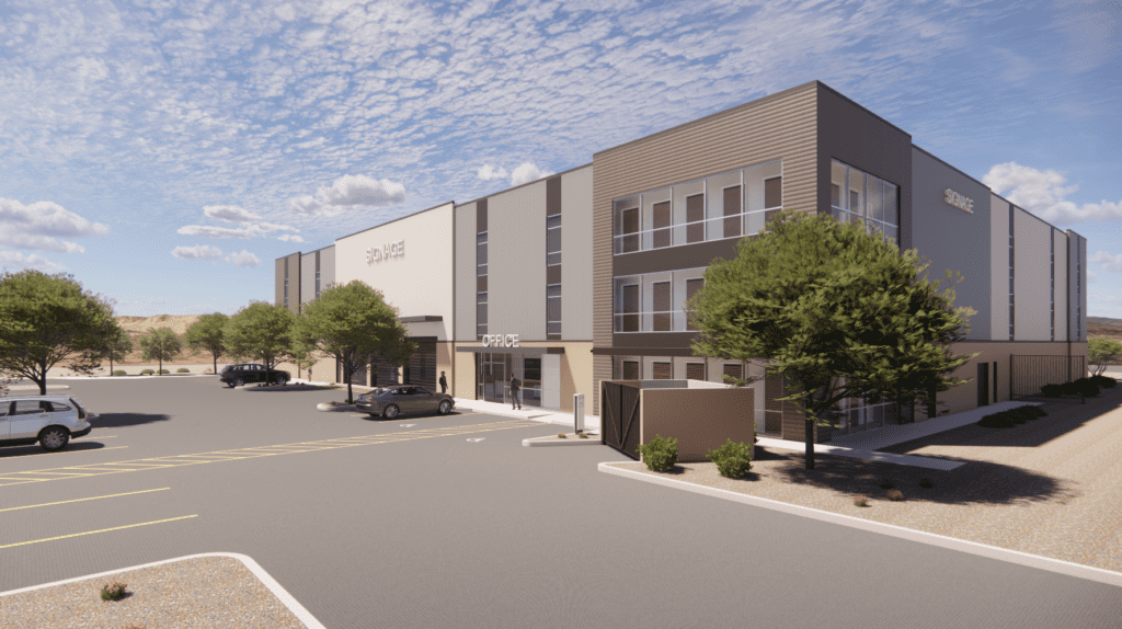 North Valley Self Storage Rendering of Building Exterior