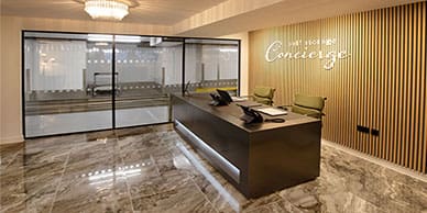 Luxury storage office with Chandelier